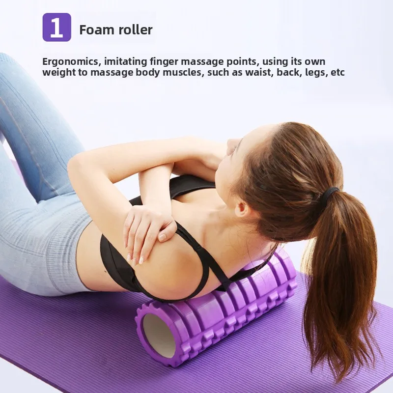 33cmEVA Hollow Spike Yoga Column Hollow Foam Axis Balance Bar Pilates Yoga Column