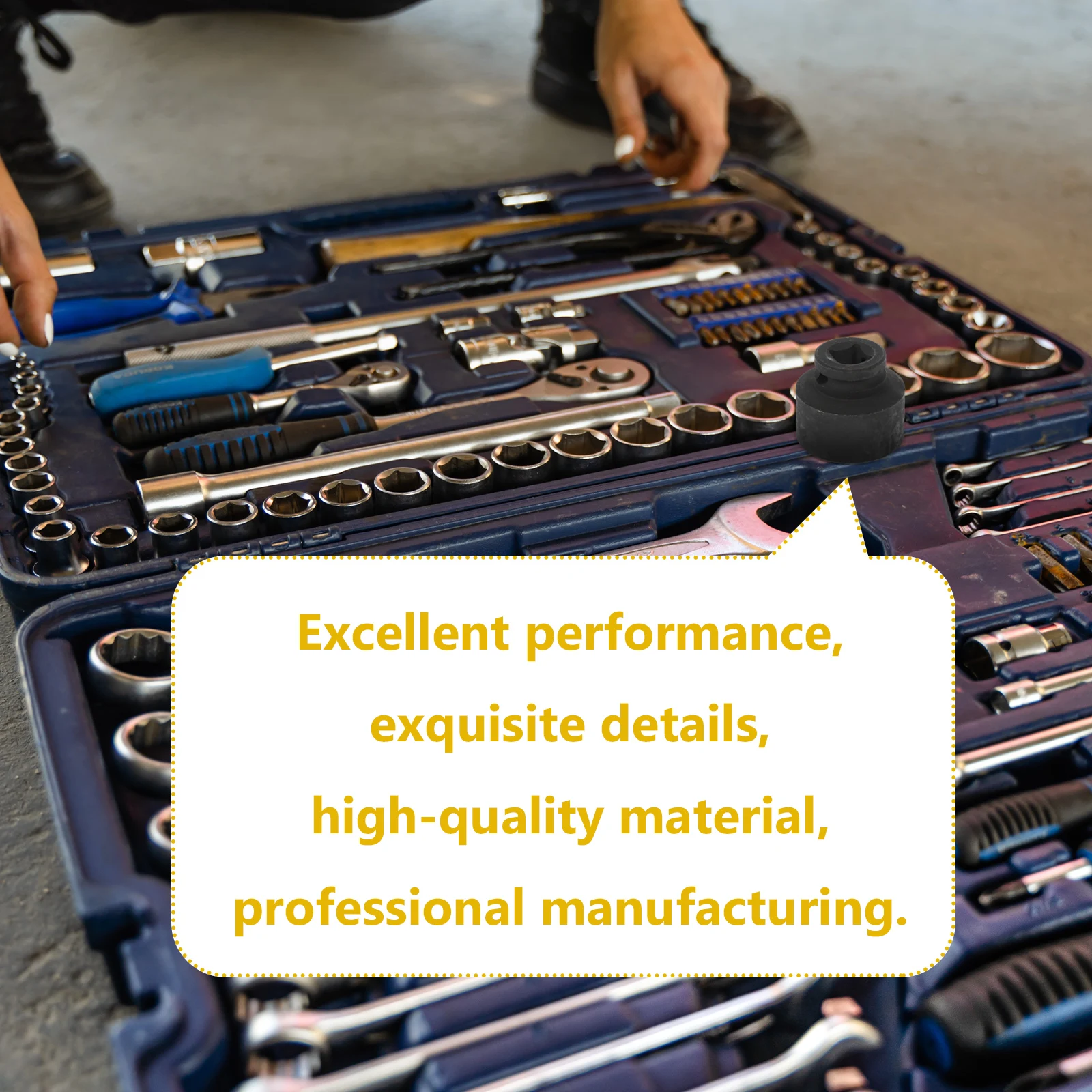 

1Pcs Socket Sleeve Compact Light Weight Hexagonal Pneumatic Tire Head for Power Tools Car Socket Sleeve Vehicle Repair Parts