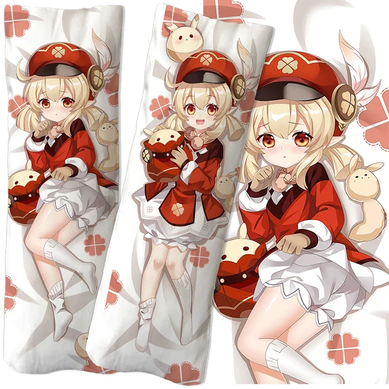 

Anime Game Genshin Impact Klee Qiqi Diona Dakimakura Pillowcase Throw Pillow Cover Hugging Body Pillow Case Sexy Bed Home Decor