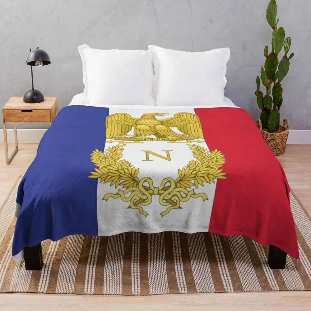 

France napoleon flag - French Pride - Empire - Throw Blanket Soft Plaid Luxury St Blankets For Baby decorative Blankets