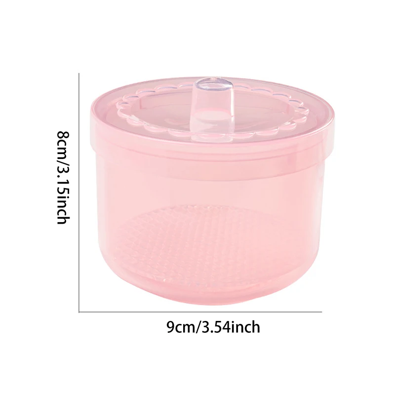 Nail Art Drill Bits Grinding Head Sterilizer Disinfection Box Nail Tool Cleaning Box Manicure Storage Case Clipper Accessories