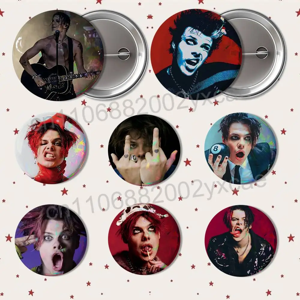 

Cover version Changes YUNGBLUD Badges Badges On Backpack Jacket Cartoon Round Brooches Acrylic Button Pins Collection Gifts