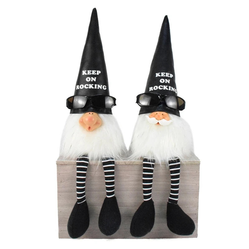 Rocking Dwarf Figurine Parties Decors Gnomes Display Decoration Enhances Living Room Festival