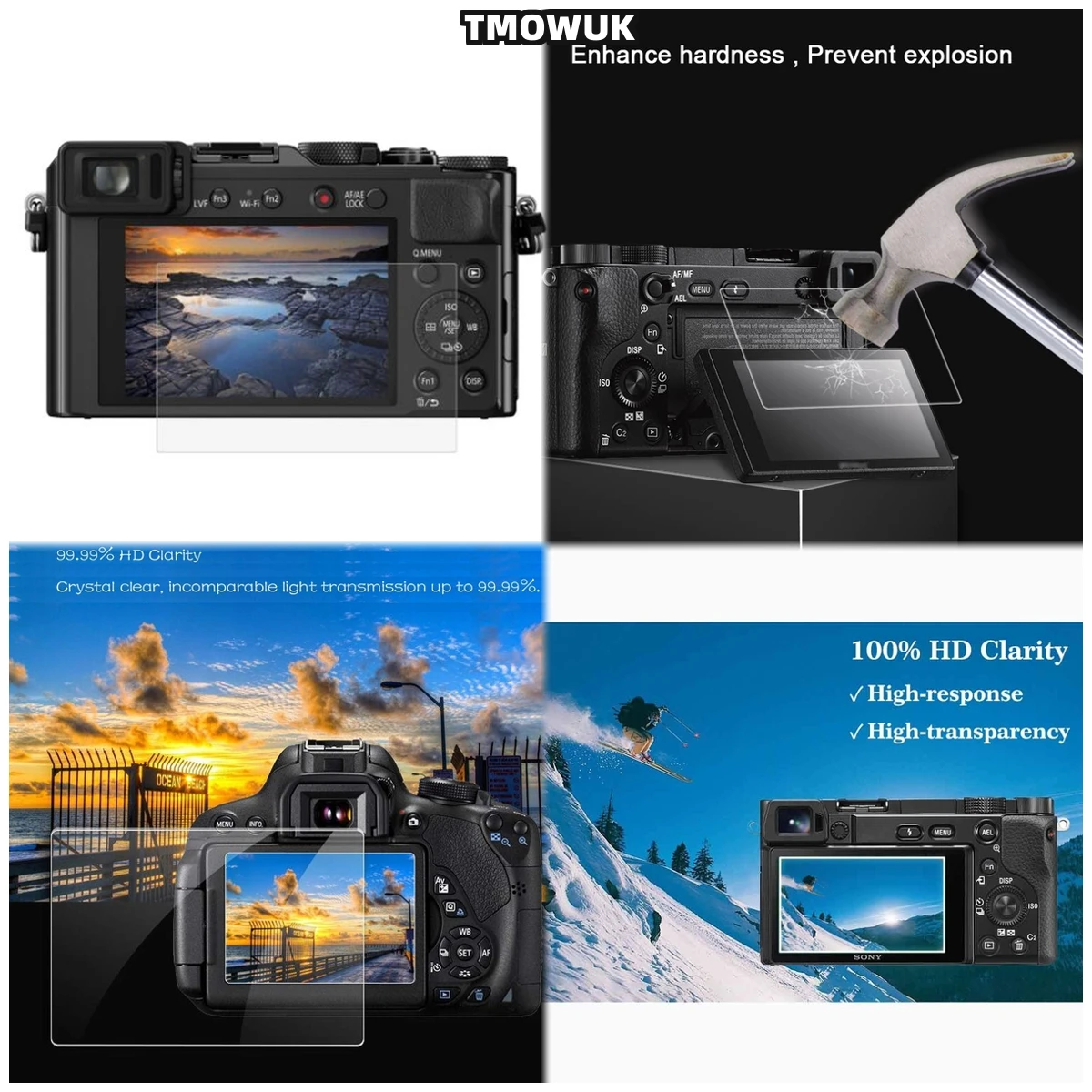 

Tempered Glass Film For Sony Alpha A6600 A6000 A6100 A6300 A6400 A5000 NEX-7/6/5/5N/5T/5R/3 Screen Protector Cover