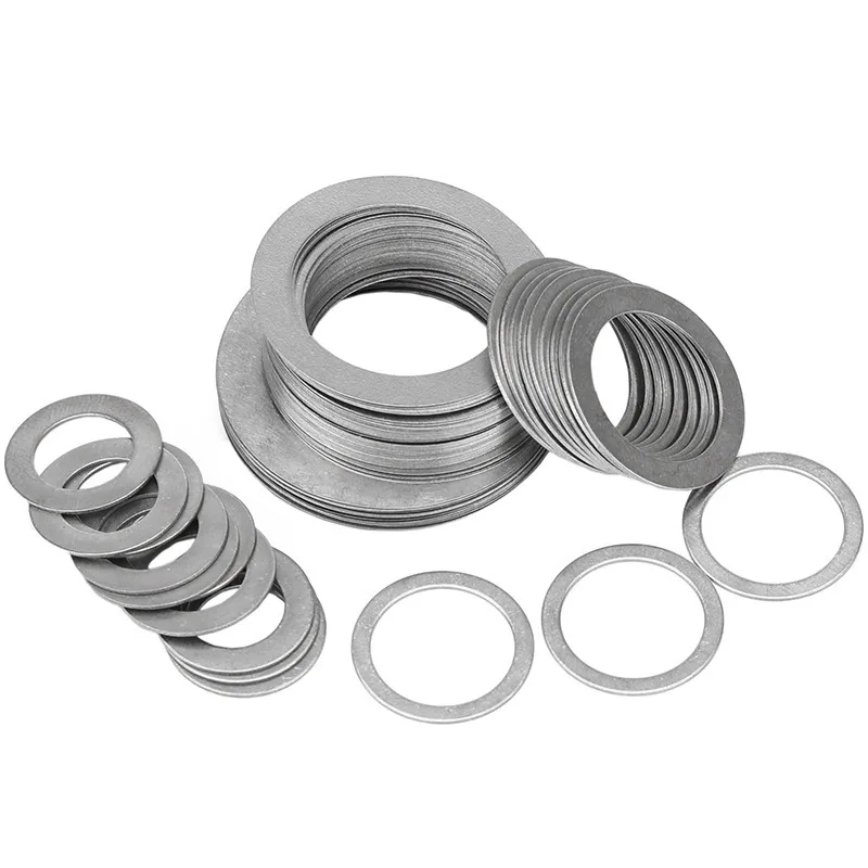 50Pcs Aluminum Flat Washer Flat Ring Gasket Plug Oil Seal Fittings Sealing Spacers M4/6/8/10/12/14/16/18/20/22/24/26