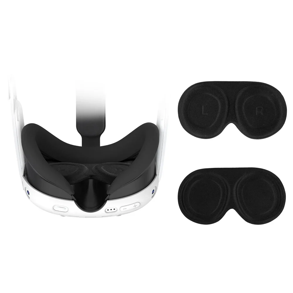 غطاء حماية عدسة الواقع الافتراضي لـ Meta Quest 3 غطاء عدسة VR مقاوم للغبار ومضاد للخدش لملحقات Apple Vision Pro VR