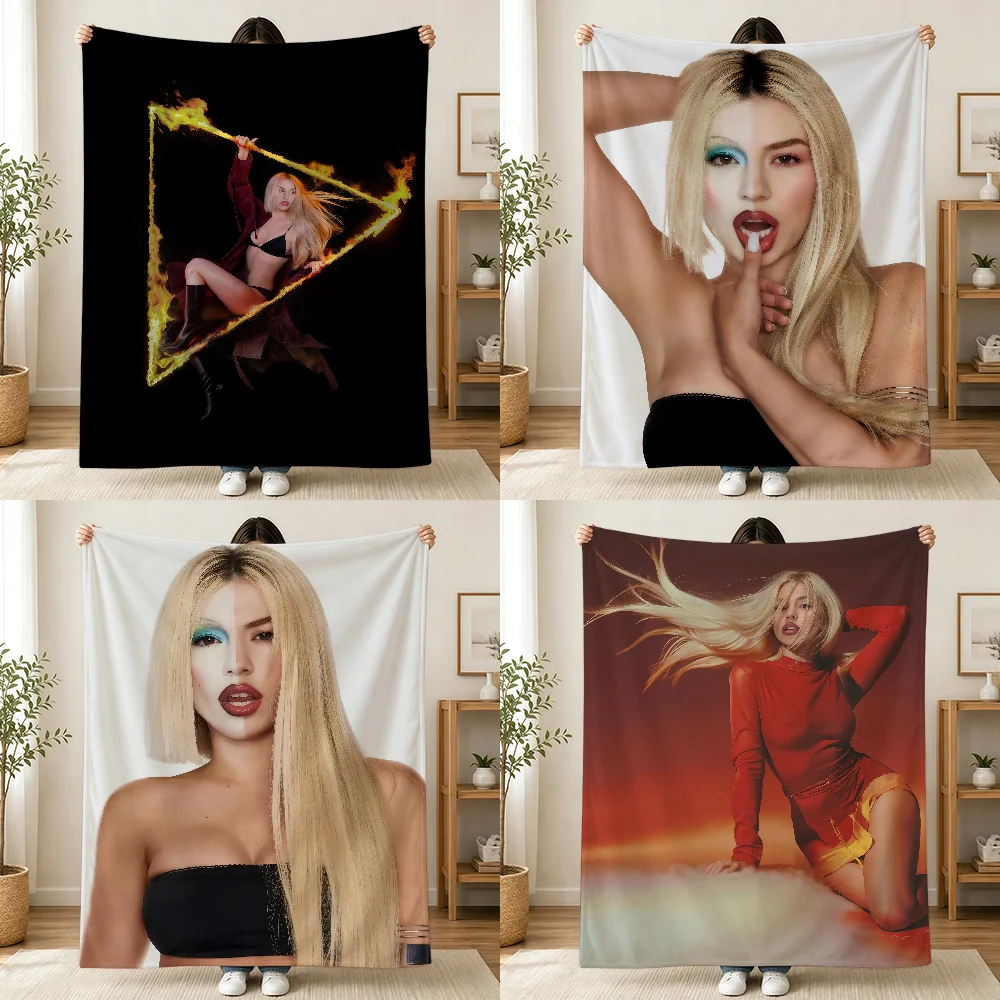 Ava Max Don't Click Play Blanket Printed Flannel Soft Warm Cozy Season Nap Bed Sofa Travel Camping Gift Adults Kids