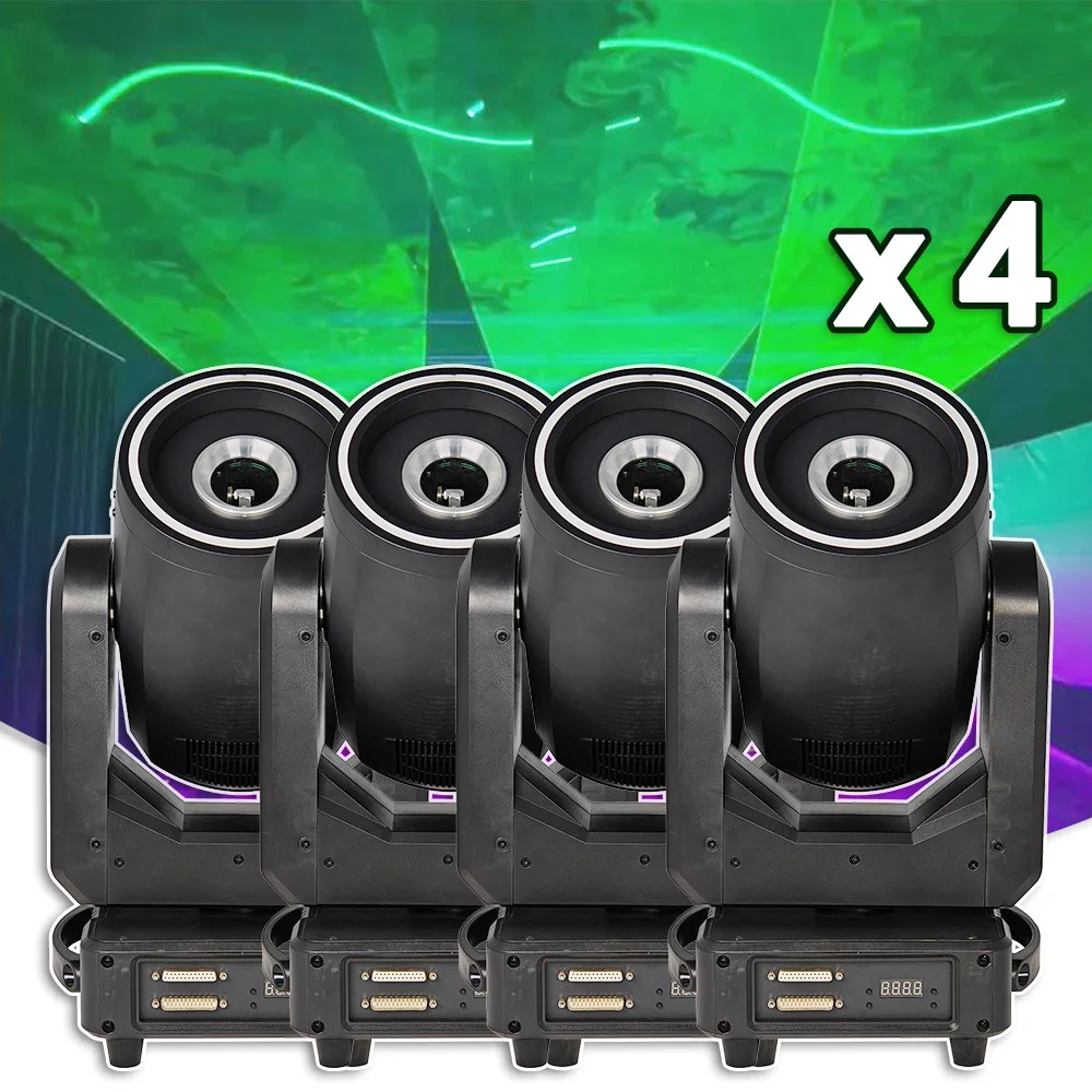 4PCS/LOT 10W RGB Laser Moving Head SMD Ring Stage Light ILDA DMX For Party Nightclub Concert Dj Club Disco Dance Lamp