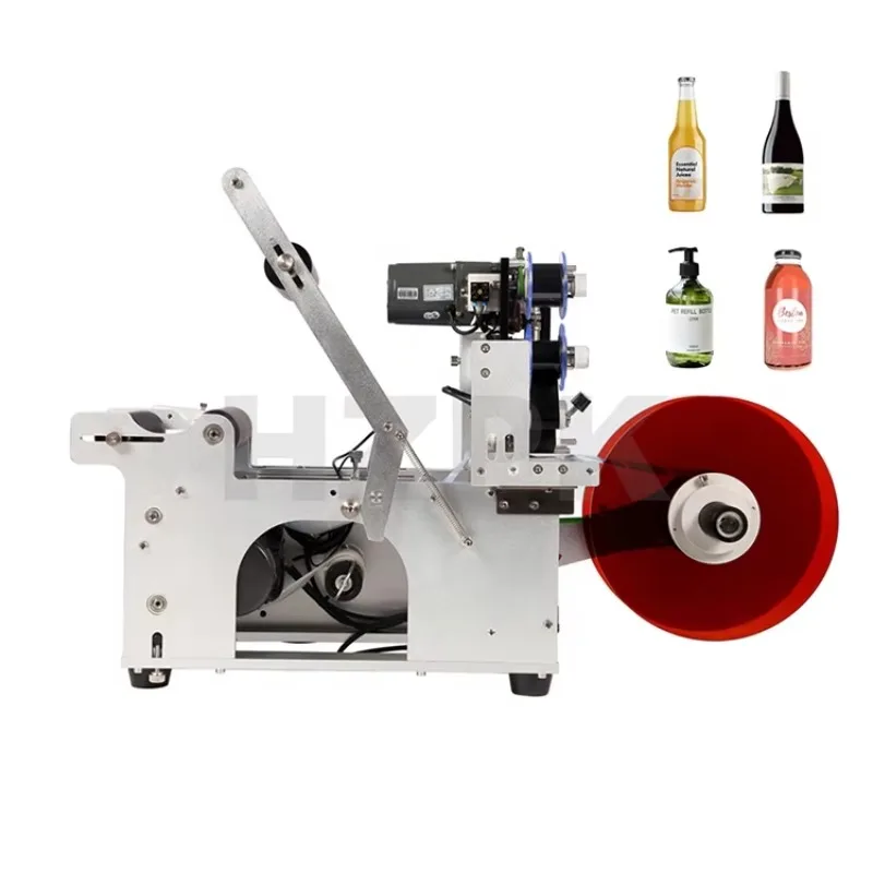 

Semi Automatic Manual Sticker Bottle Labeling Vial Labeling Printing Machine Price for Round Bottles with Coding