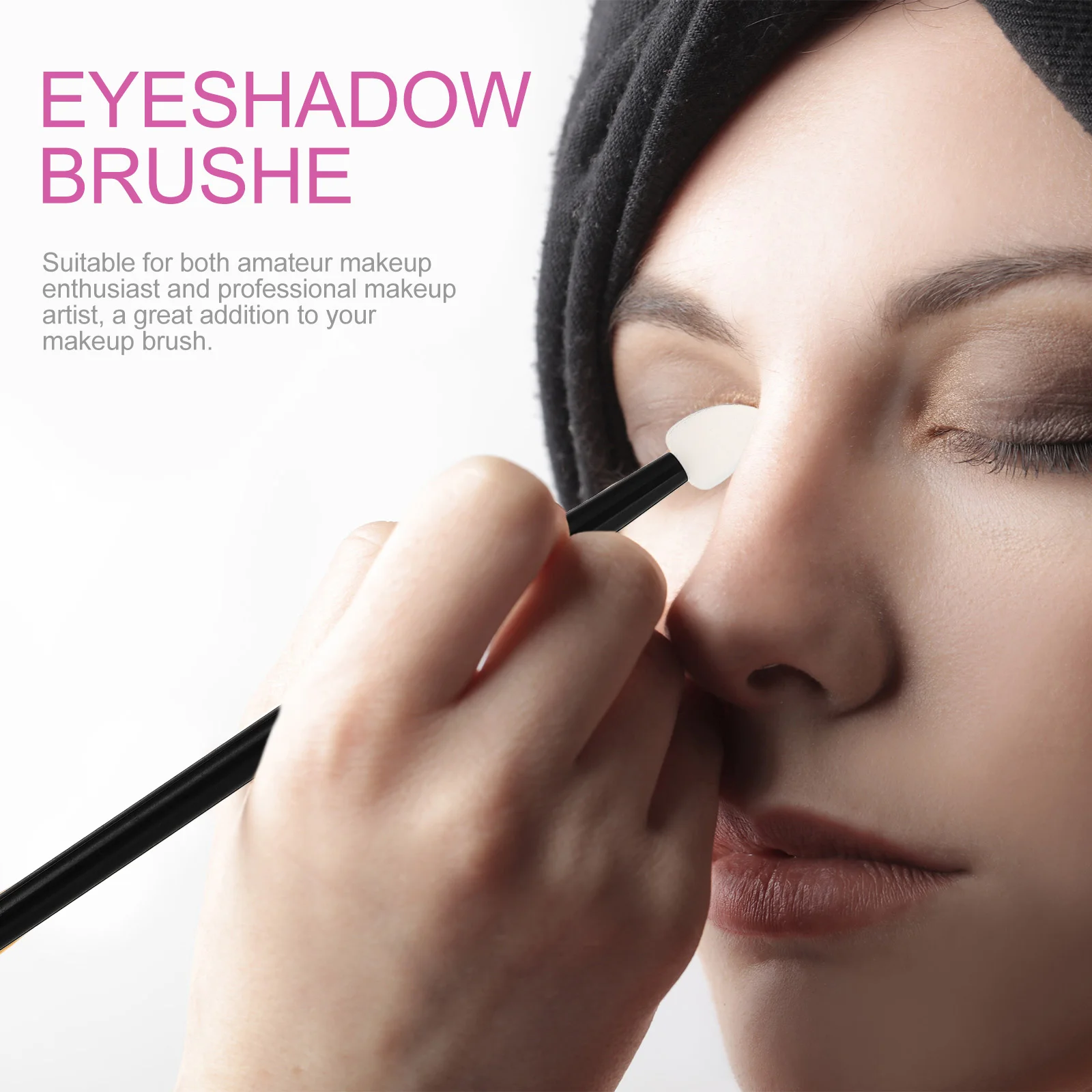 

5pcs Silicone Makeup Brush Smooth Handle Eyeshadow Tool For Facial Moisturizer Creative Set Portable Eye Makeup