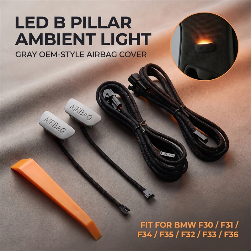 2x Car B Pillar Side Lamp Ambient Light Atmosphere LED Switchable Color For BMW 3 Series F30 F31 F34 F35 4 Series F32 F33 F36