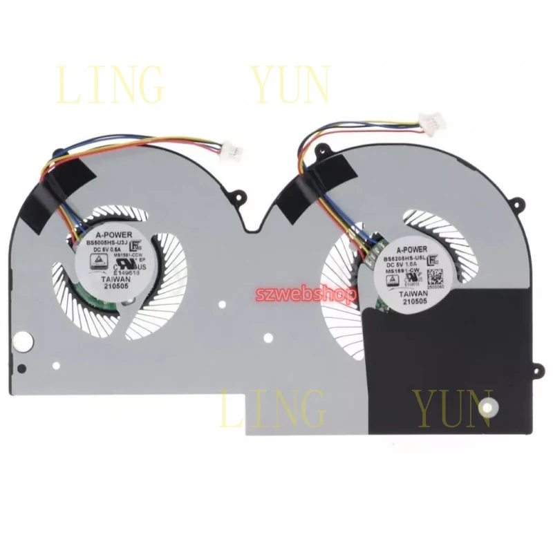 Z  FOR  MSI Summit E16 Flip Evo A12MT A11MT MS-1591 Prestige 16 A13M CPU Cooling Fan