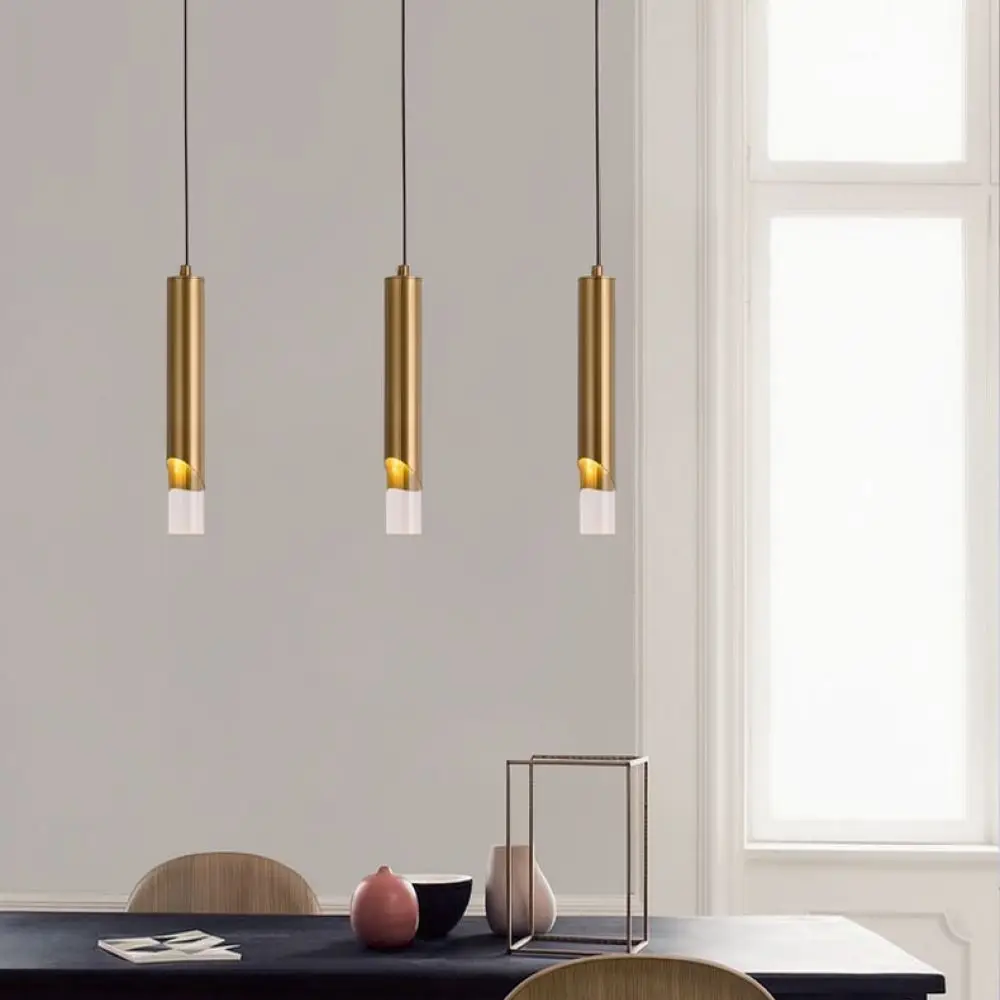 Minimalist Iron Pendant Lighting Modern Hanging Lamp Elegant Geometric Fixture For Kitchen Bar Dining Room Decor