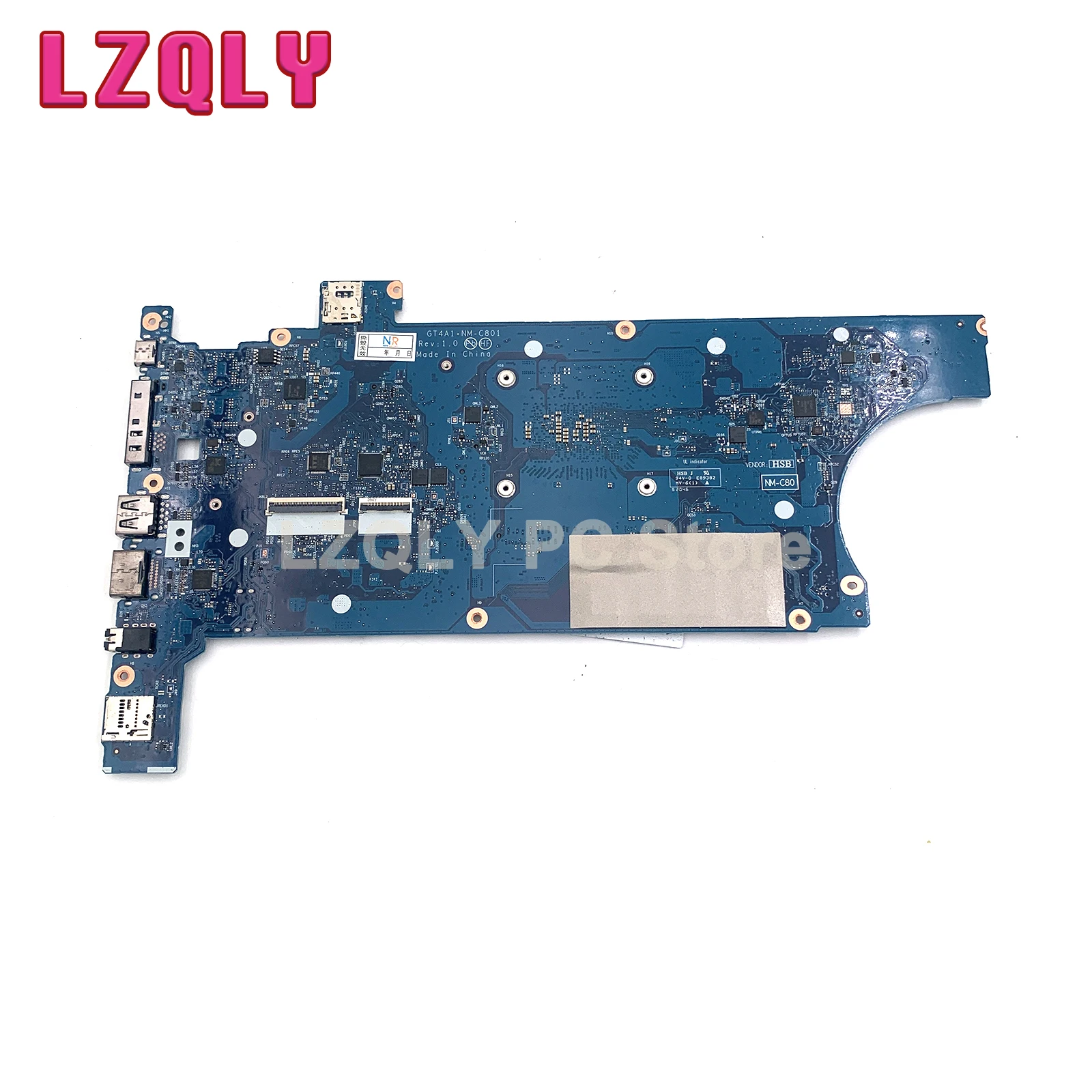 For LENOVO ThinkPad P14S Gen 1 T14 Gen 1 Laptop motherboard NM-C801 with CPU R3-4450U R5-4650U R7-4750U RAM-8G/16G 100% test