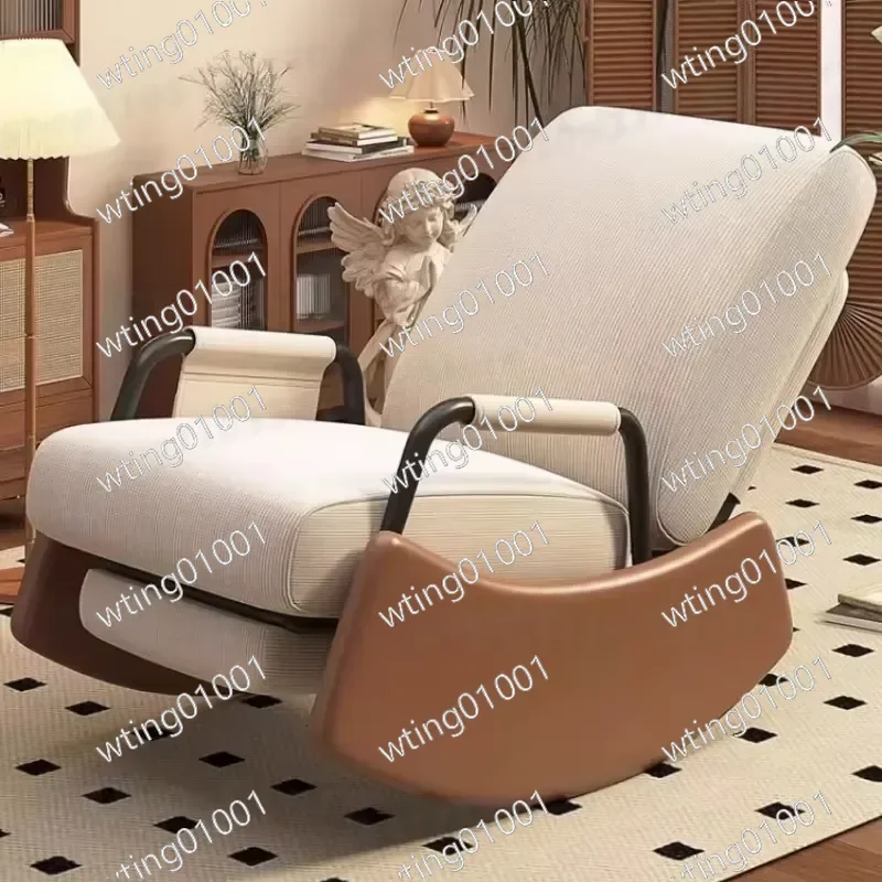 for Ergonomic Adjustable Lazy Chair Foldable Rocking Recliner Comfortable Lounge Seat for Living Room Balcony Relaxation Nap