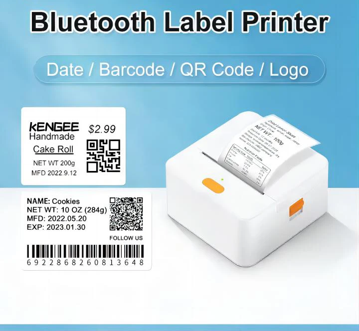 RADALL P1 Bluetooth Mini Thermal Printer Portable Label Maker Multi-Purpose Printing Adhesive  Sticker For Windows Phone Ipad