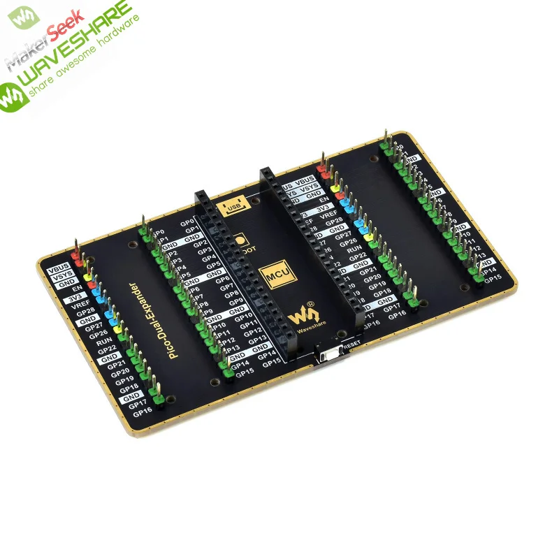 【Official】Makerseek & Waveshare Pico-Dual-Expander-SKU-19343-Price without Shipping fee