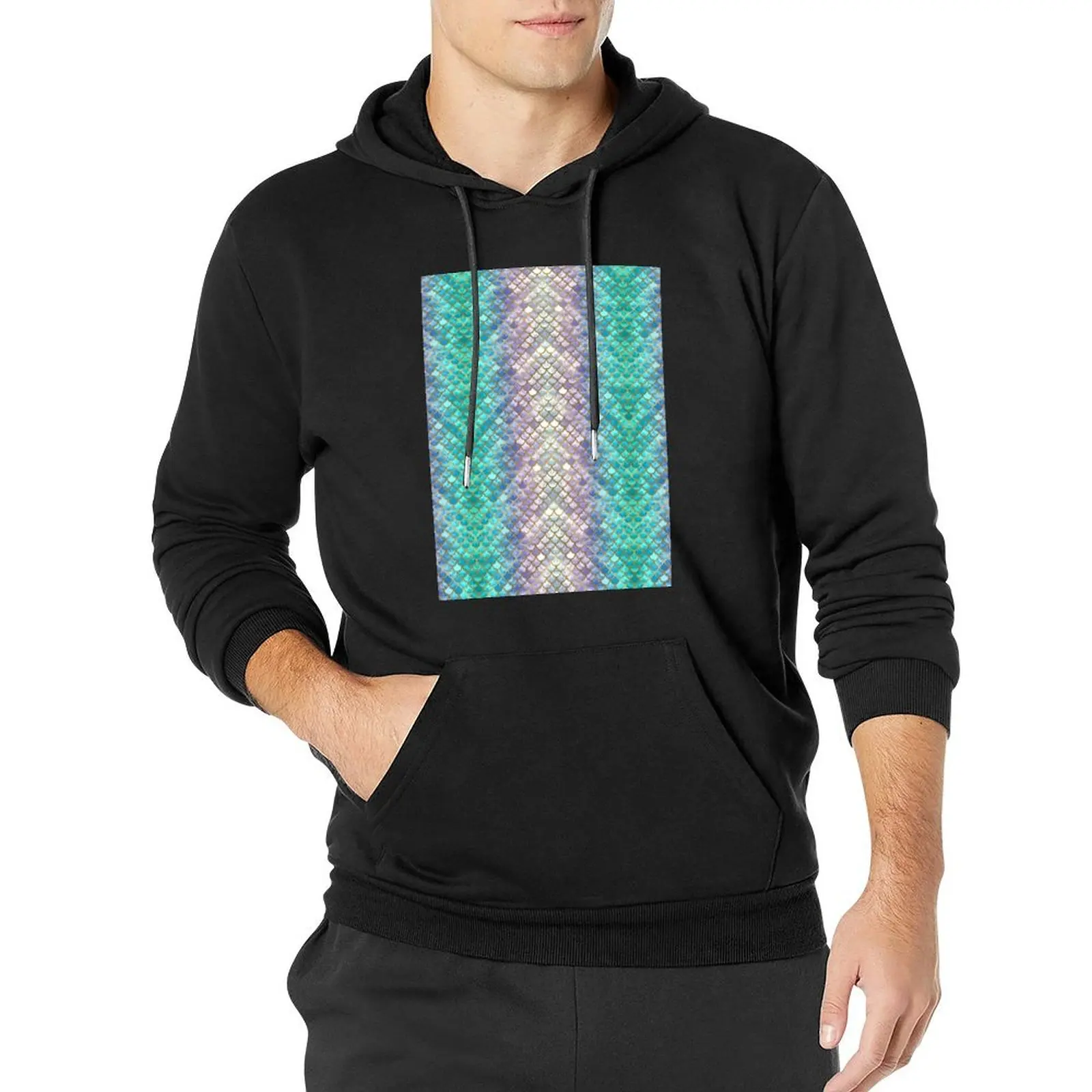 

Pretty Mermaid Scales 38 Pullover Hoodie graphic t shirts men anime clothes new in hoodies & sweatshirts