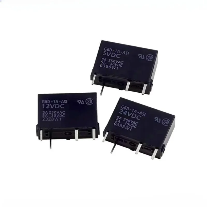 

（Brand-new）5pcs/lot 100% original genuine relay:G6D-1A-ASI-5VDC 12VDC 24VDC 4pins 5A