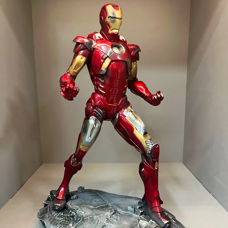 

32cm Avengers Marvel Iron Man Mk7 Character Model Surrounding Resin Statue Home Decoration Accessories Creative Gifts Toy Gifts