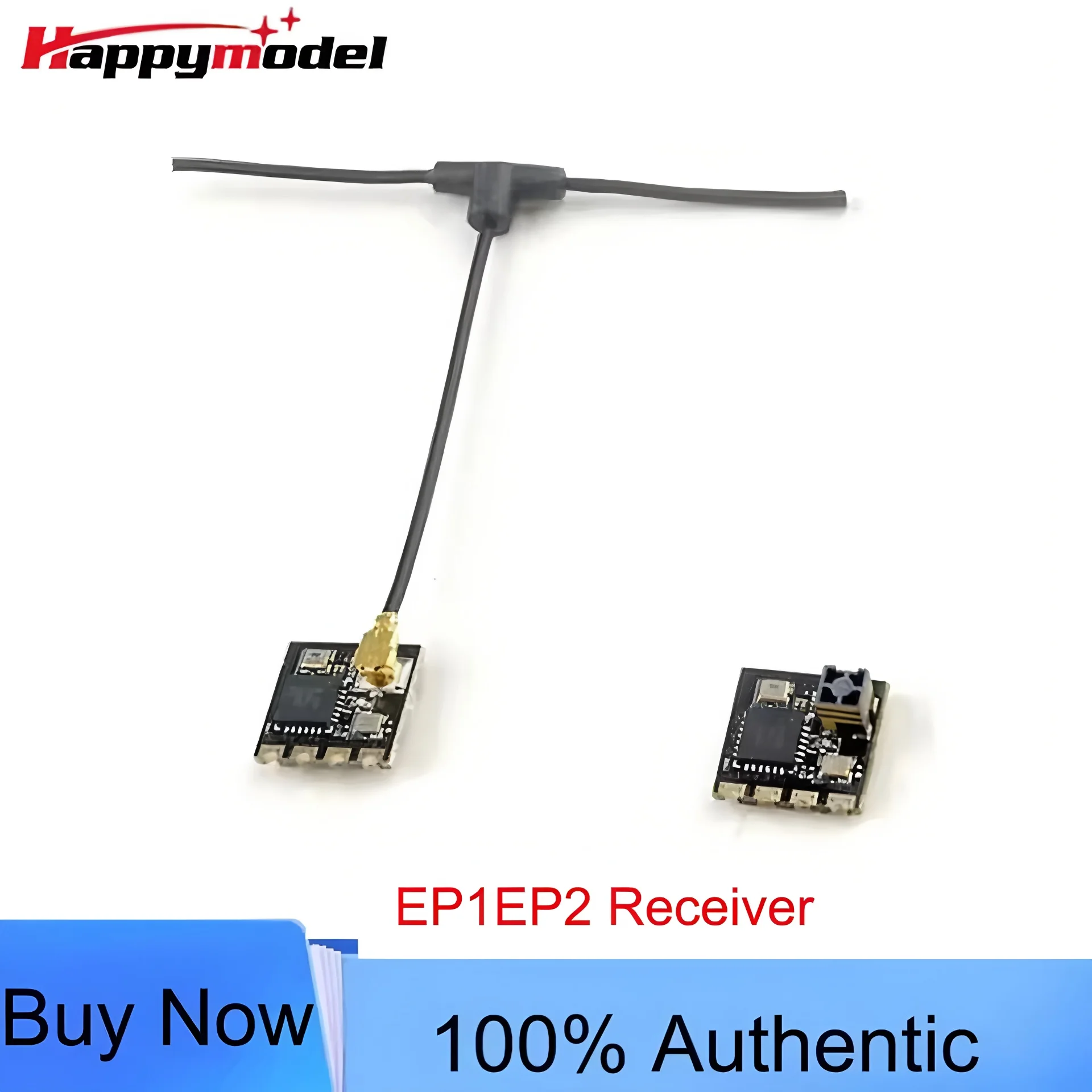 HappyModel ExpressLRS ELRS 2.4G RX SX1280 Nano Long Range Receiver PP EP1 EP2 RX 10X10mm for RC Airplane FPV Long Range LR4 LR7