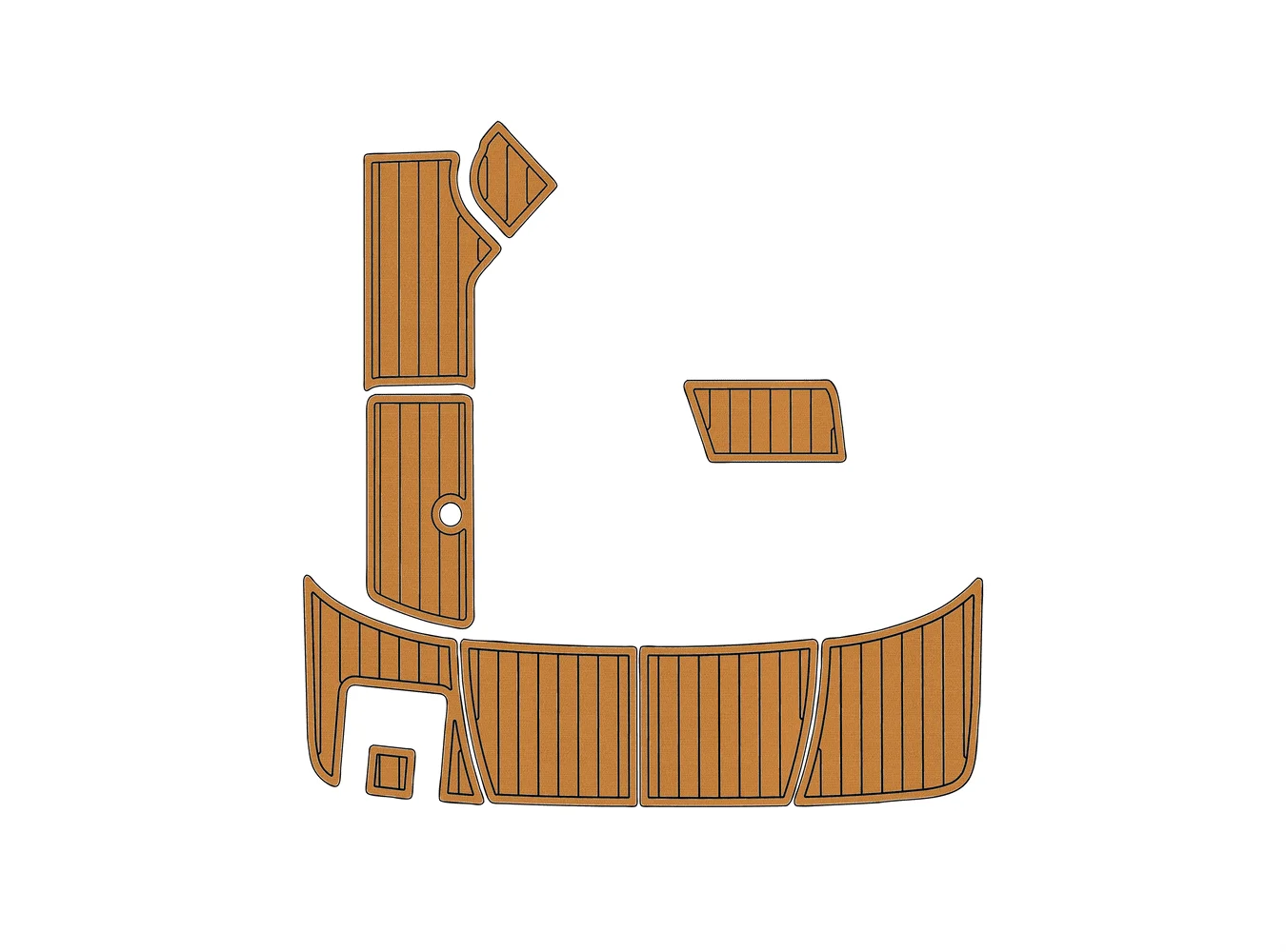 

2016-2021 морской лучи 190 SPX SP 1/4 дюйма, 6 мм, пена EVA, нескользящий ПВХ, настил из тикового дерева, морской коврик,...ek, водный ковер, морской пол