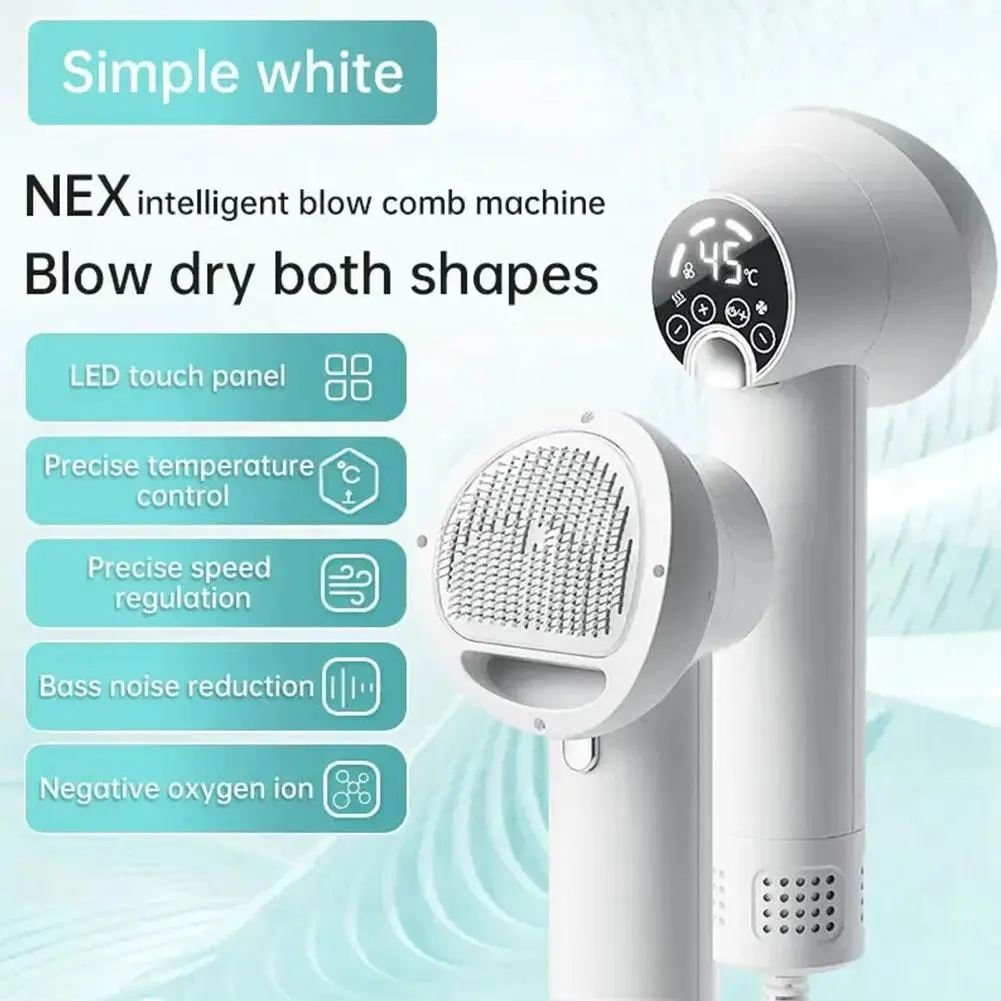 Pet Hair Dryer Hair-pulling Integrated Dogs Cats Temperature Controllable Bathing Quick Dryer Drying LED Hair Screen Touch T7Y9