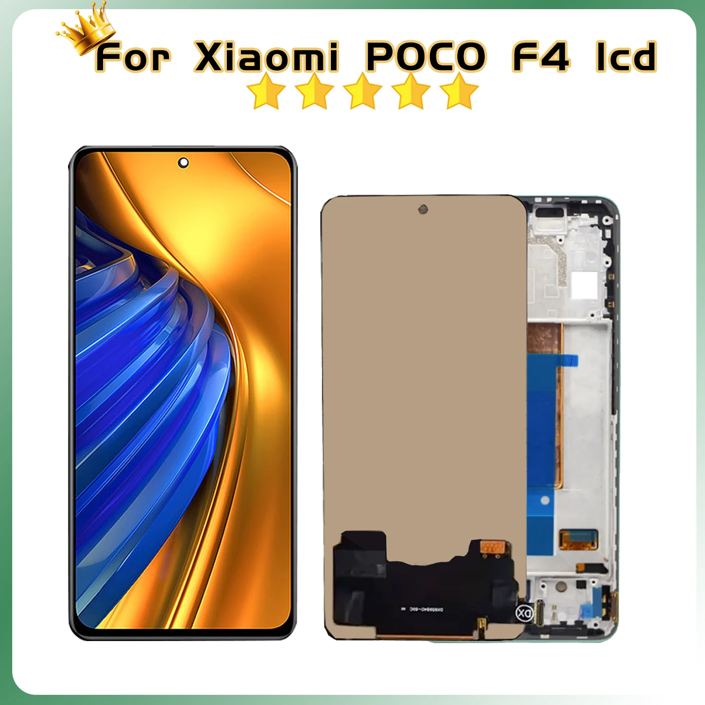 AAA Quality LCD 6.67'' For Xiaomi Poco F4 LCD 2021211RG 22021211RI Display Touch Screen For PocoF4 5G LCD Digitizer Assembly