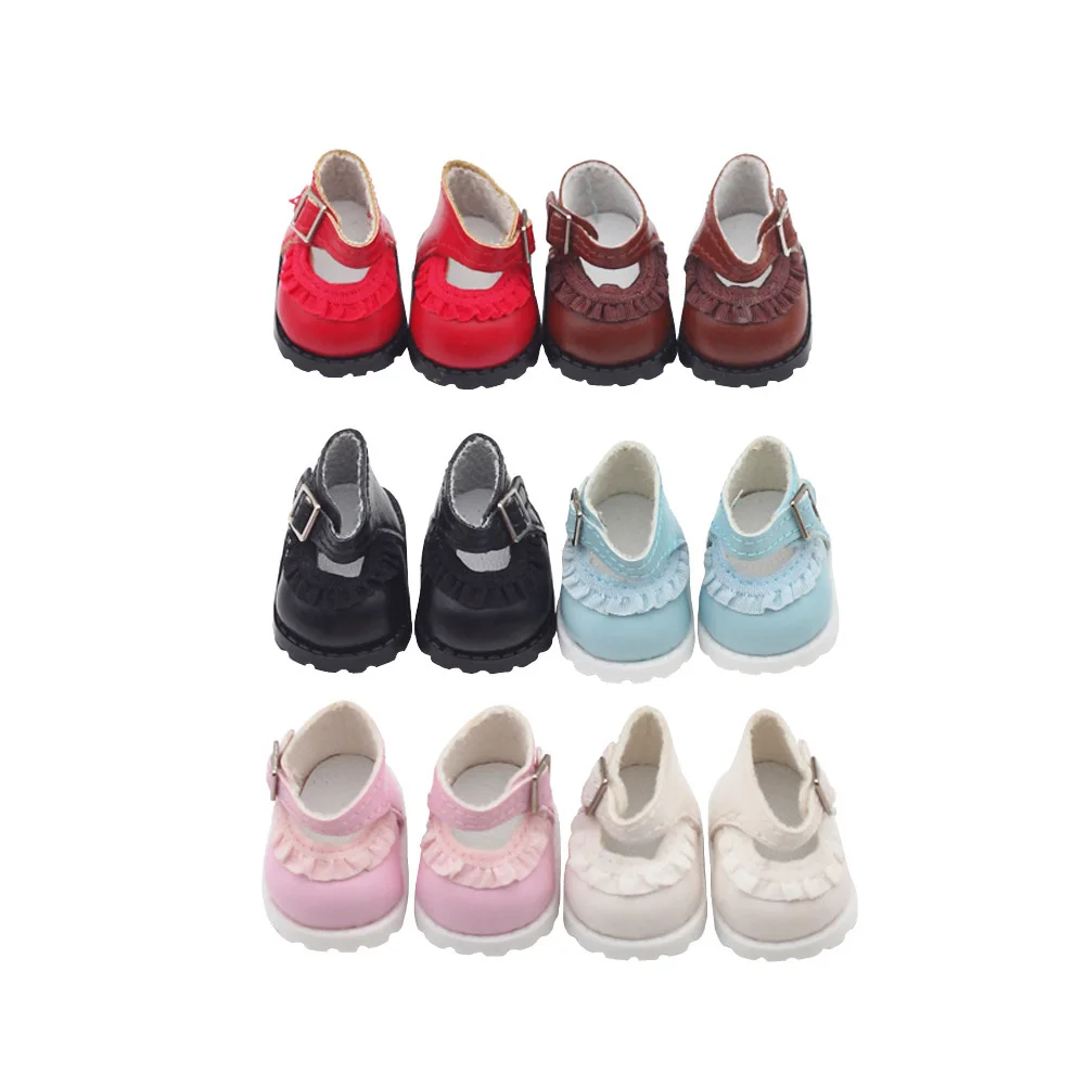 【Labubu Shoes】For 17cm Macaron Labubu Doll Pendant Shoes Princess Shoes Small Fragrant Style Leather shoes Labubu Accessories