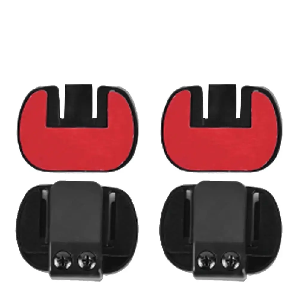 Double-Sided Tape Base Mounting Clip Black Fixed Motorcycle Helmet Intercom Clamp Durable Classic for EJEAS V4 /V4Pro/V6