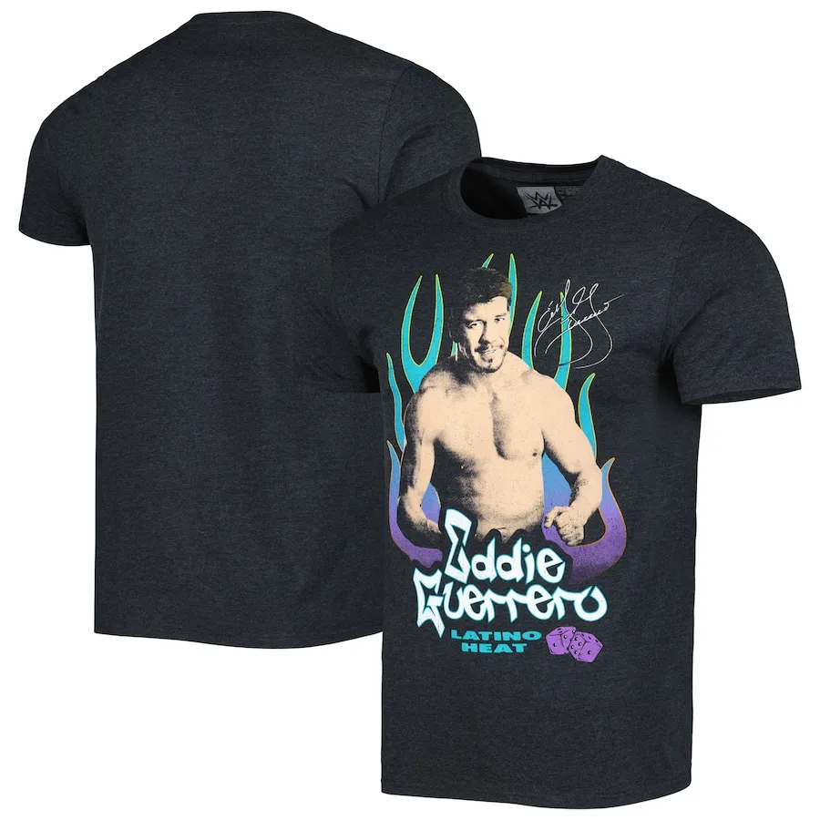 Men's Heather Black Eddie Guerrero Legends Graphic T-Shirt