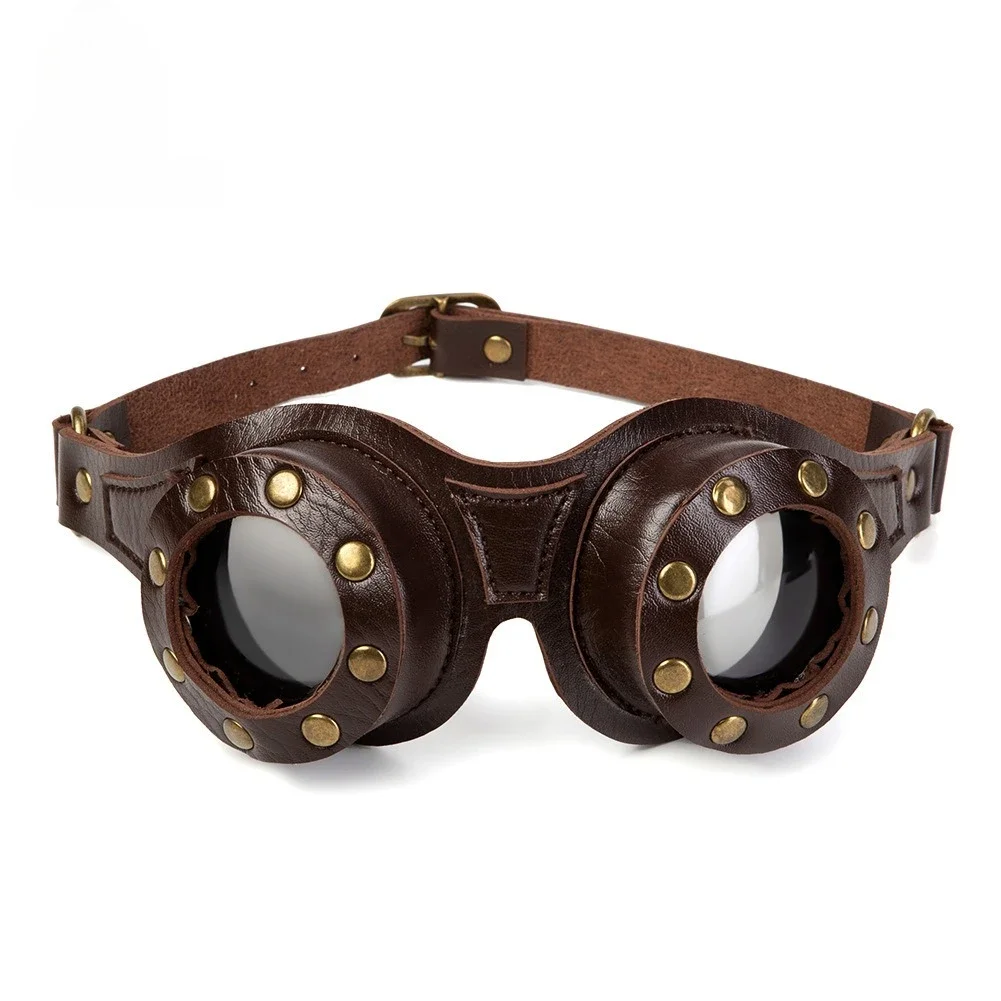 Halloween Cosplay Steampunk Industrial Retro Goggles Gothic Style Glasses Outdoor Accessories