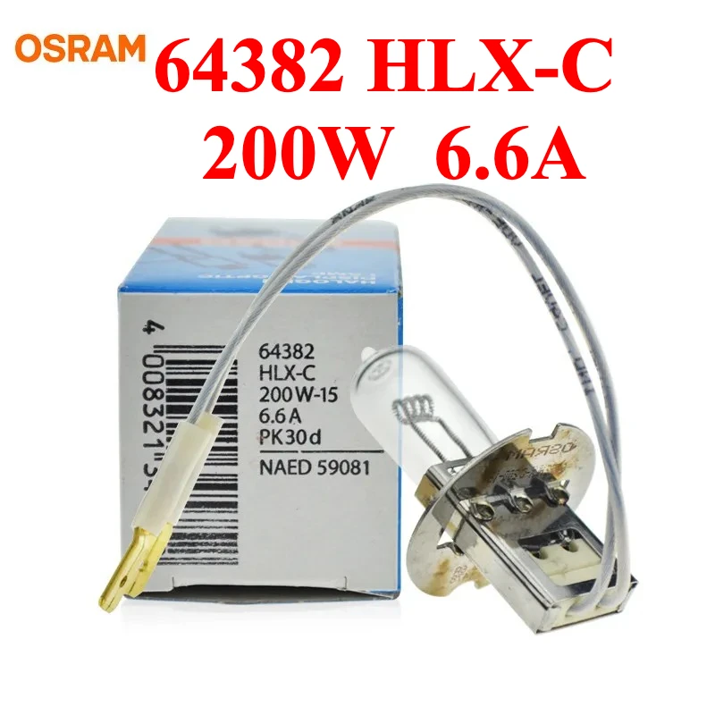 

Authentic Original OSRAM 64382HLX-C 200W-15 6.6A PK30d airport runway aviation obstacle light bulb