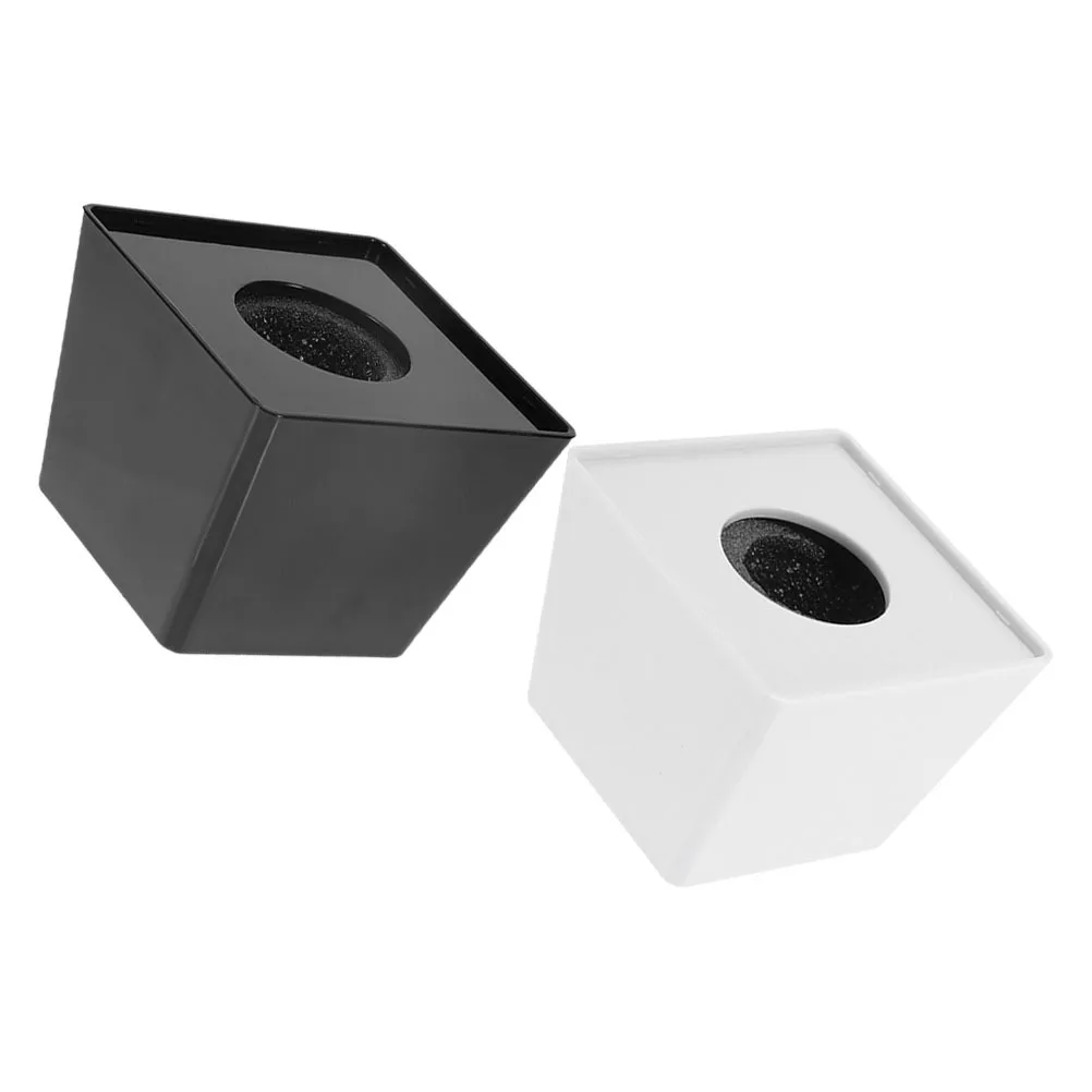 

2Pcs Portable Microphone Logo Station Trapezoid Shape Handheld Mic Logo Station for Interview Recording Journalists