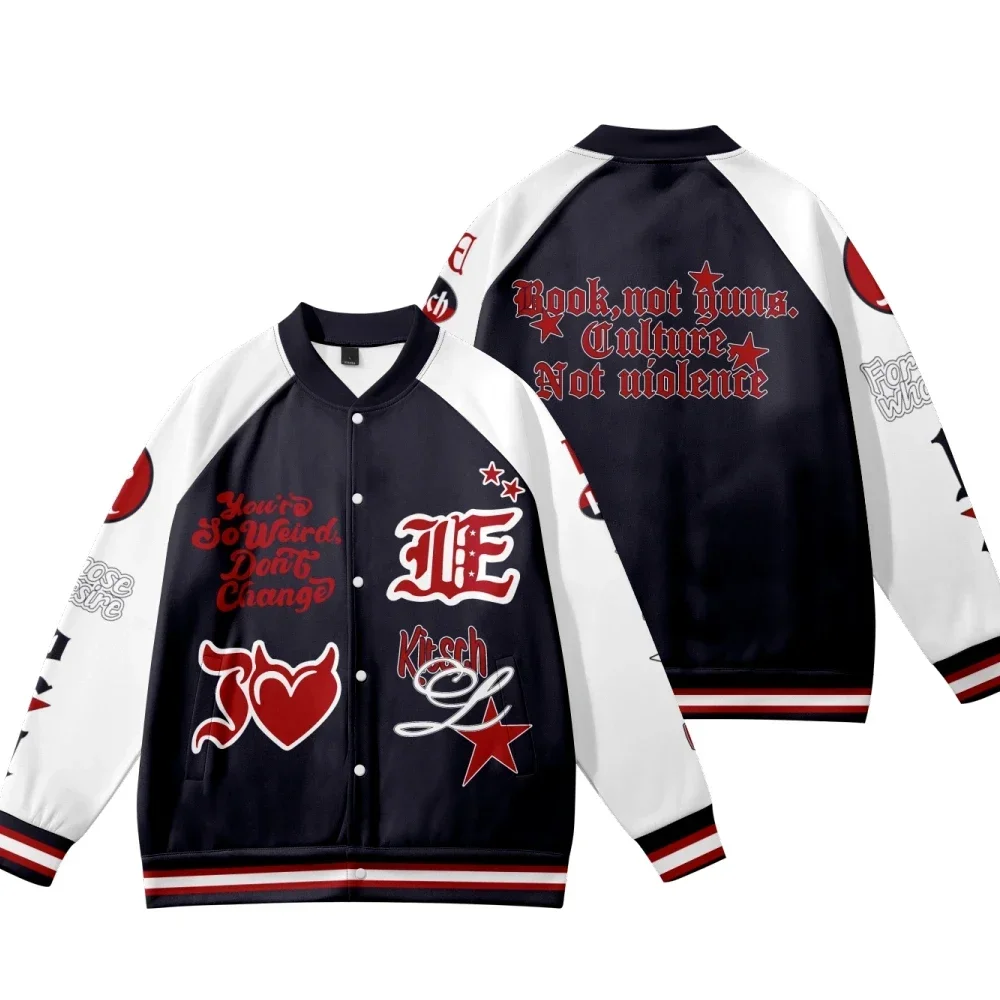 Kpop ive kitsch album baseball jacke männer frauen bomber jacke oberbekleidung yujin gaeul wonyoung liz rei leeseo baseball uniform