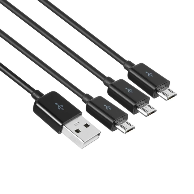 Micro USB Splitter Cables Simultaneous Data Transfer and Charging Cable Drop Shipping