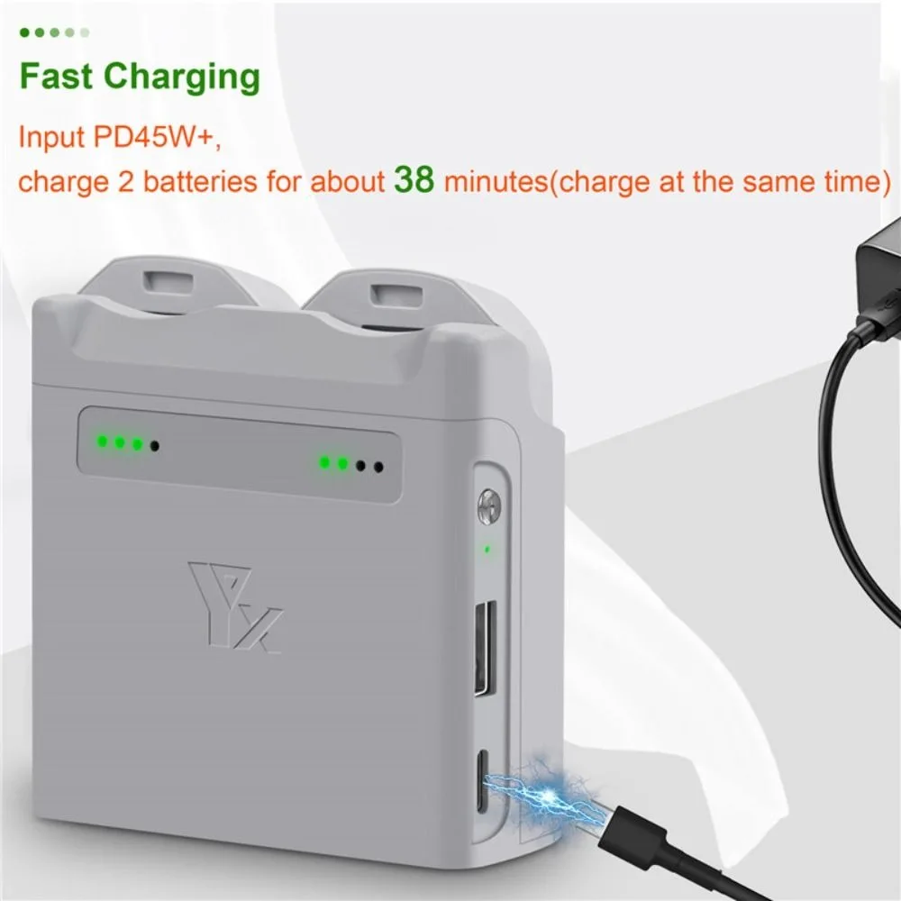 New Portable Two-Way Charging Hub Drone Accessories with Charge Cable Battery Charger Dual-Way Charger for DJI NEO