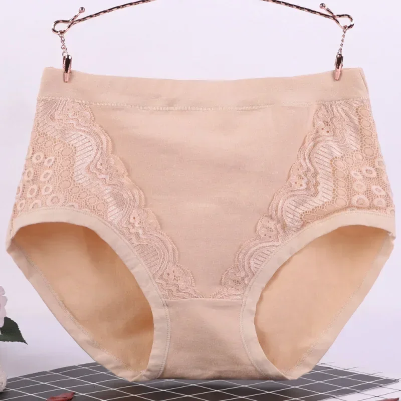 Calcinha feminina de meia-idade, tamanho grande, cintura alta, algodão gordo, lenceria para damas, interior, lingerie feminina XL-6XL