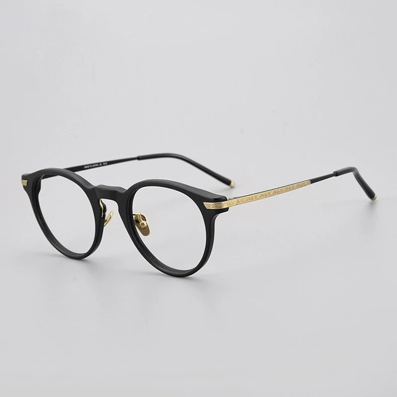 Monture de lunettes ovales en acétate de titane pour hommes et femmes, lunettes anti-bleu, lunettes de contrevenants optiques, lunettes de lunettes, design à la mode