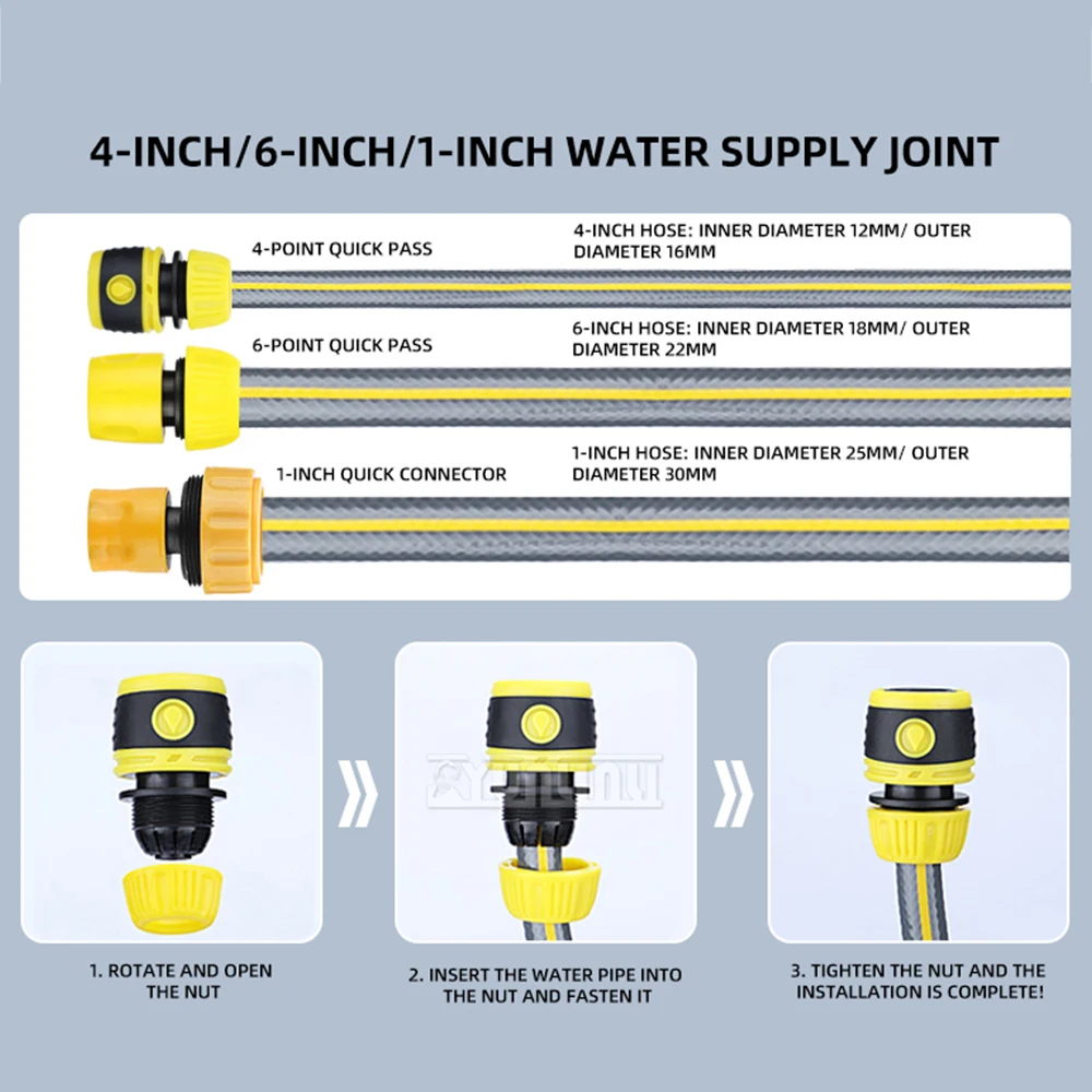 آلة سقي أوتوماتيكية دوارة 360 درجة مكونة من 4 فرع لري الحديقة
