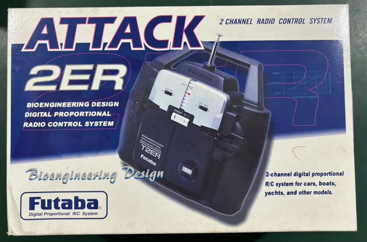 

Futaba 2ER 2Ch Tx 27MHz & receiver Combo 2 Channel Digital Proportional R/C System T2ER AM 27MHZ