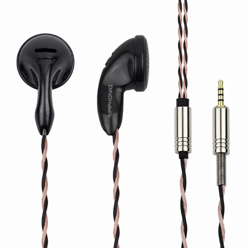 

SimPhonio Dragon D3 Dynamic Driver HiFi Music Monitor DJ Studio Audiophile Earbuds Earphones Flat Head PK2 BK