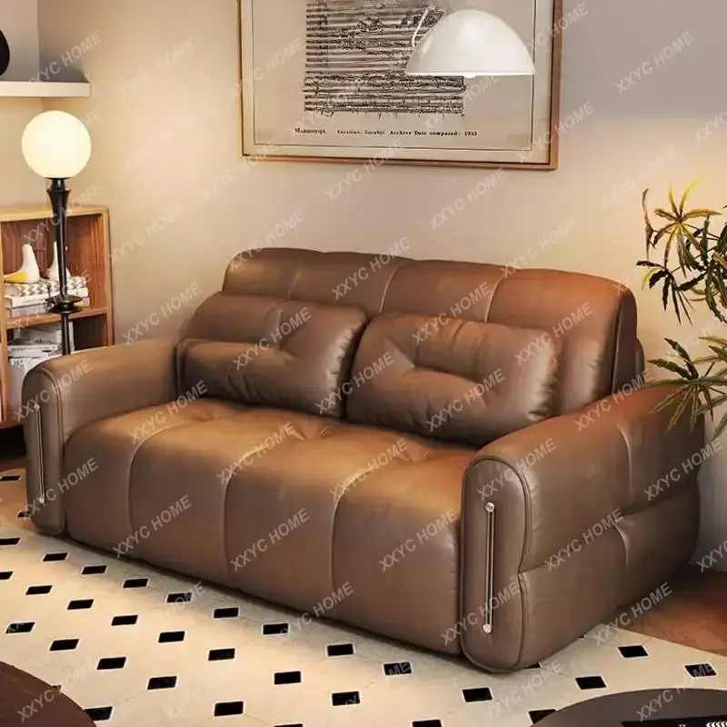 A Designer Foldable Electric Sofas Brown Classic Style Quality Living Room Sofas Lounges Relax High Canape Lit Furniture