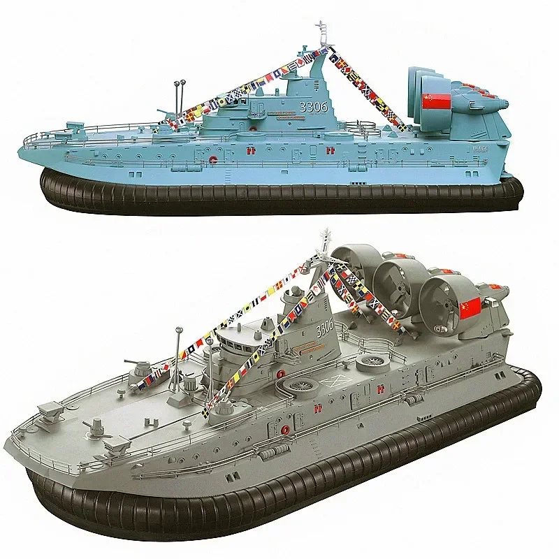 HG RC Hovercraft 1/110 C201 Clase ZUBR LCAC Barco de aterrizaje Modelo de barco multifunción