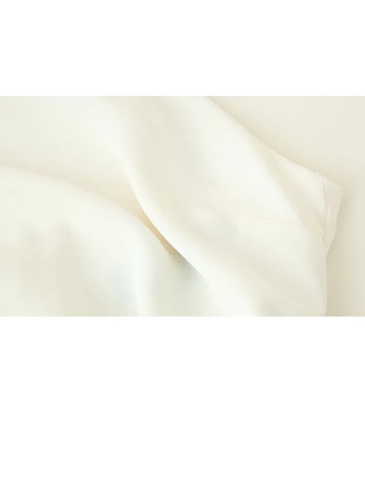 فستان HH ذو طيات صغيرة للنساء لربيع وصيف جديد بخصر عالٍ وحاشية على شكل حرف A فستان أنيق أنيق للمكتب إلى الأمام