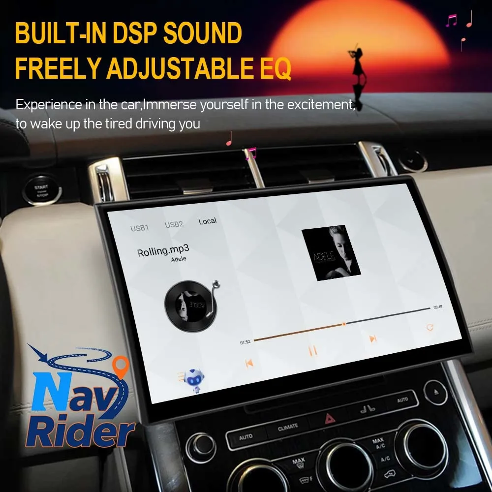 

For Land Rover Range Rover Sport 2014-2018 11.4'' Dual System Android 3D Curved Screen GPS Multimedia Player Carplay Stereo Auto