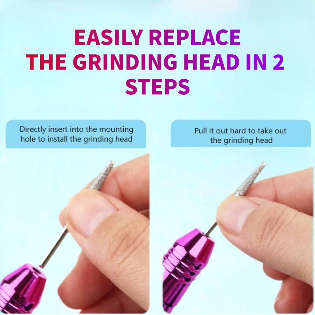 Taladro profesional para uñas, 35000RPM, CC, bolígrafo para decoración de uñas, lima de mano, máquina trituradora de esmalte, lijadora de uñas, taladro de manicura portátil