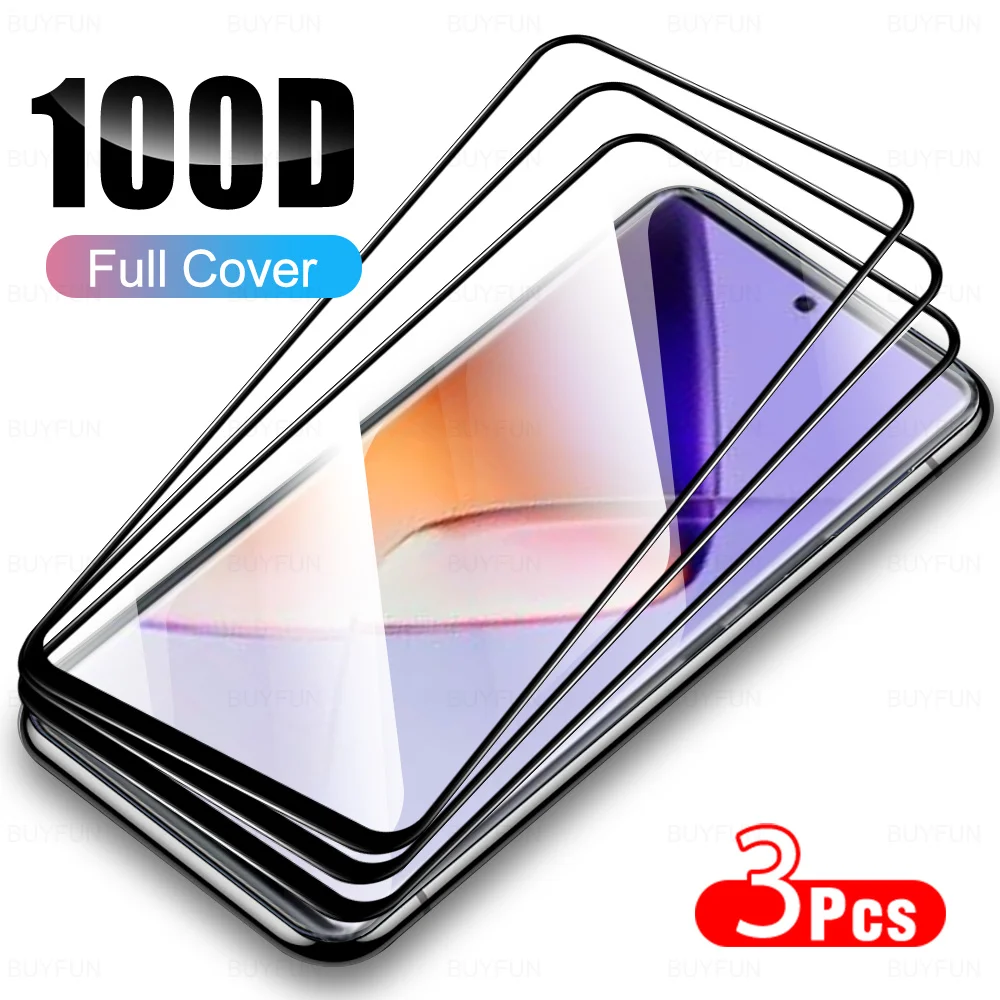 3Pcs Black Edge Screen Protector For Infinix Note 40 4G  Tempered Glass For Infinix Note40 note 40 infinix 4g HD Full Cover Film