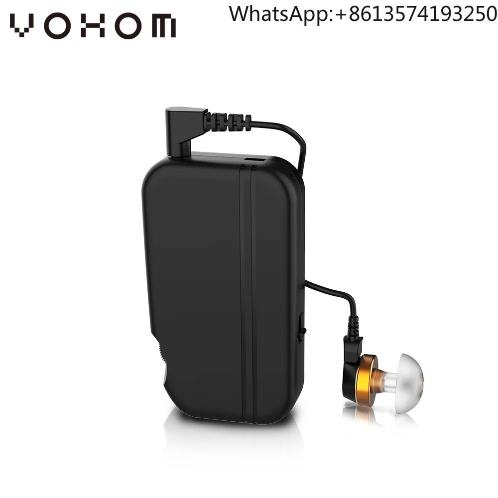 

Pocket Digital Programmable Hearing Amplifier 4 Noise Reduction Rechargeable Battery-Eco-Friendly Hearing Aid for Mild Moderate