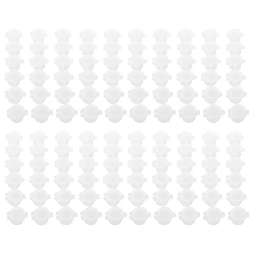 

20Pcs Six-Sections Plastic Paint Pot Strip with Transparent Lids Portable Mini Paint Storage Containers for Arts Crafts Painting